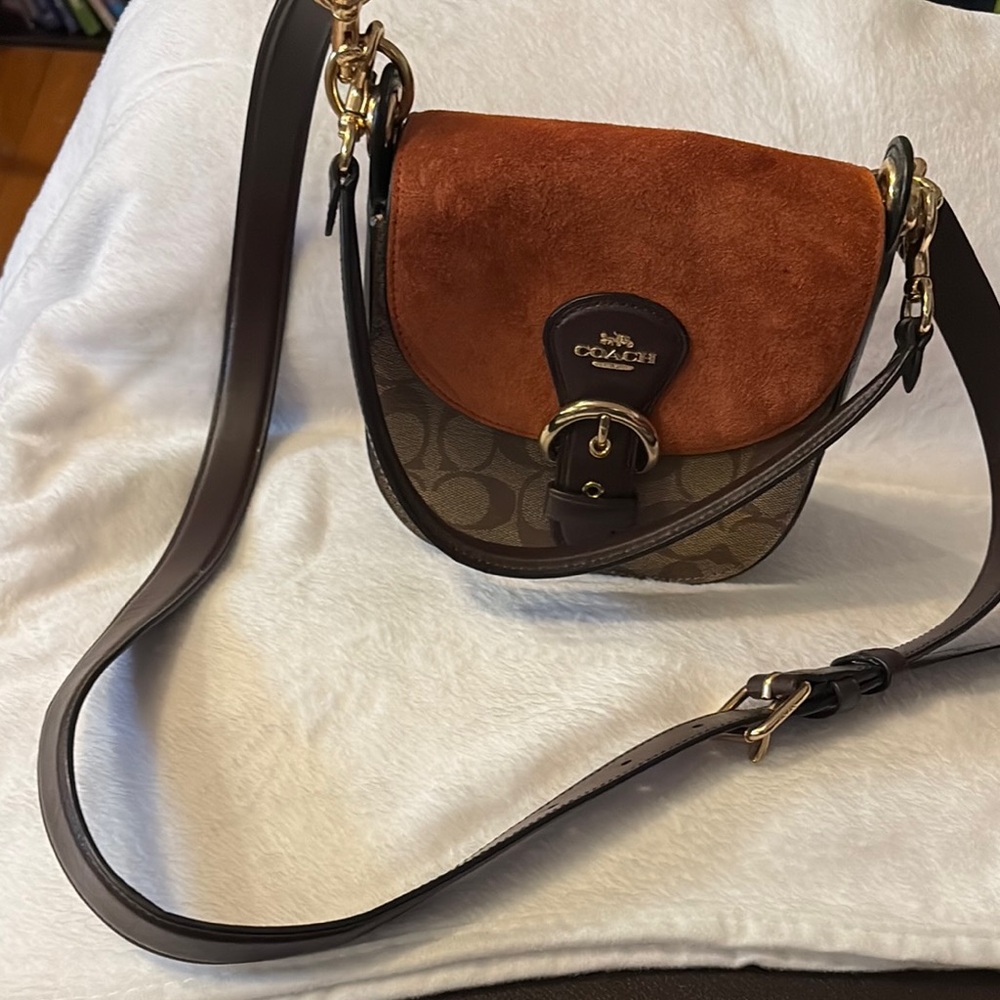 Coach Brown and Tan Women's Bag